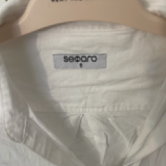Moving sale Searo white button down top size S - Picture 2 of 4